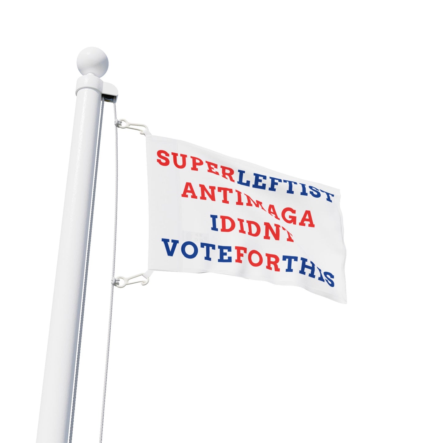 Political Statement Flag, Activist Flag, Super Leftist Decor, Protest Banner, Election Awareness Decoration