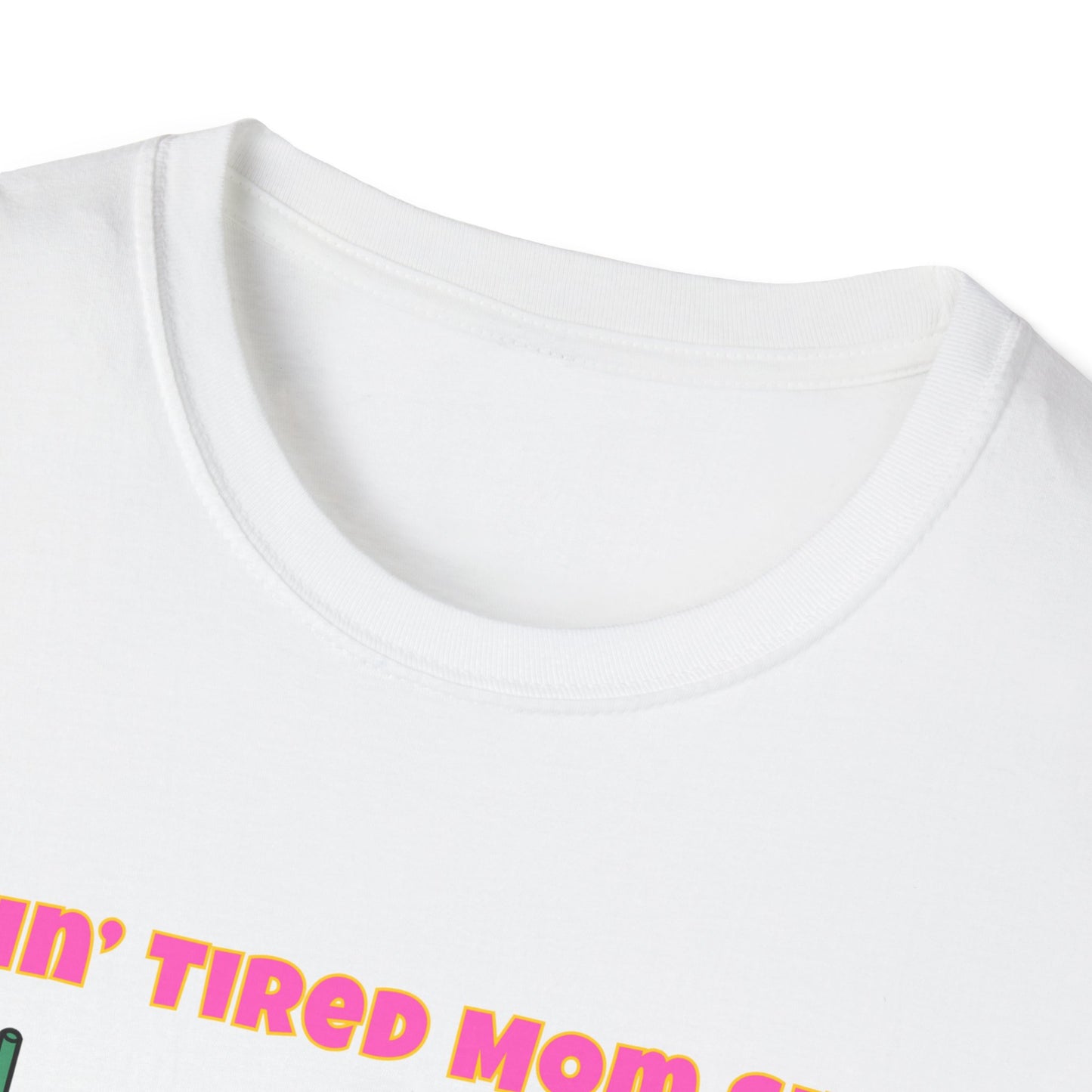 Doing Tired Mom Shit Shirt, Funny Mom Life Tee, Iced Coffee, Fries T-Shirt, Unisex Softstyle Tee for Tired Moms, YouTube Mom, Merch