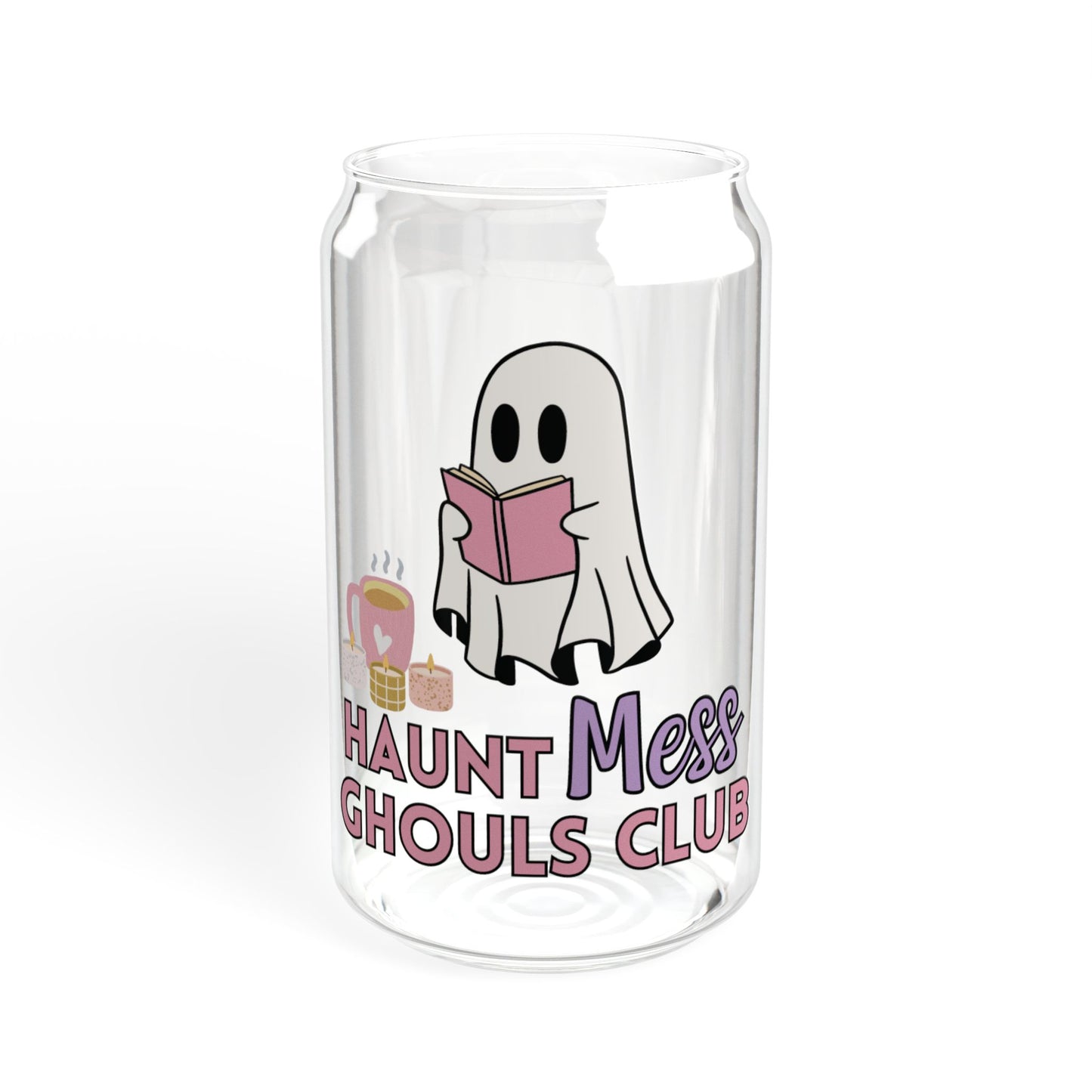 Haunt Mess Book Ghoul Sipper Glass, 16oz