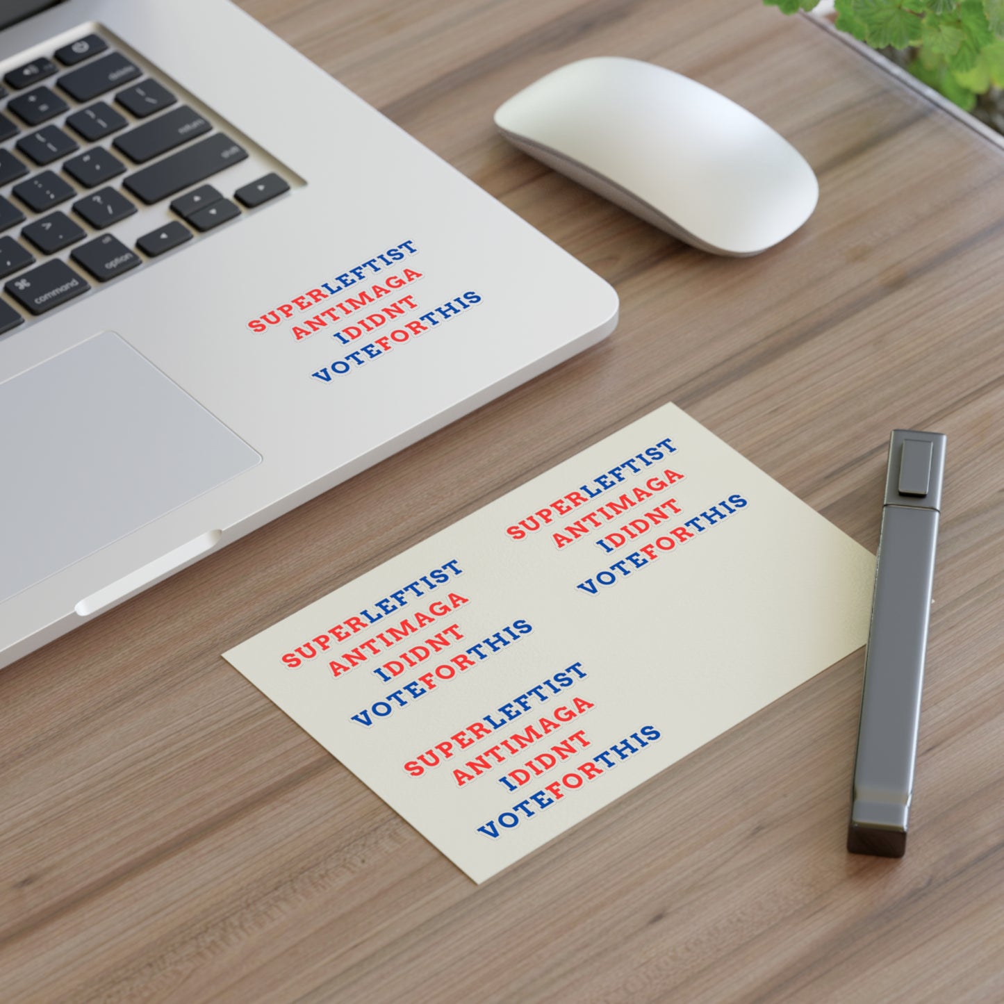 SuperLeftist AntiMAGA IDidnt VoteForThis – Anti-Trump, Anti-MAGA Die Cut Stickers