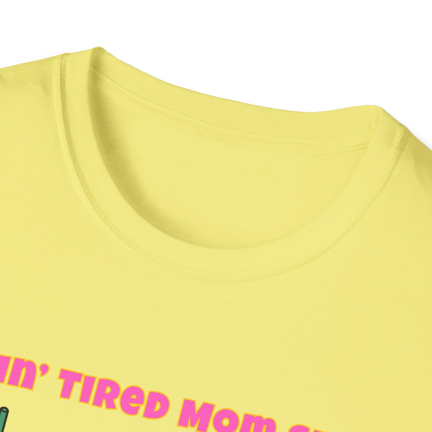 Doing Tired Mom Shit Shirt, Funny Mom Life Tee, Iced Coffee, Fries T-Shirt, Unisex Softstyle Tee for Tired Moms, YouTube Mom, Merch