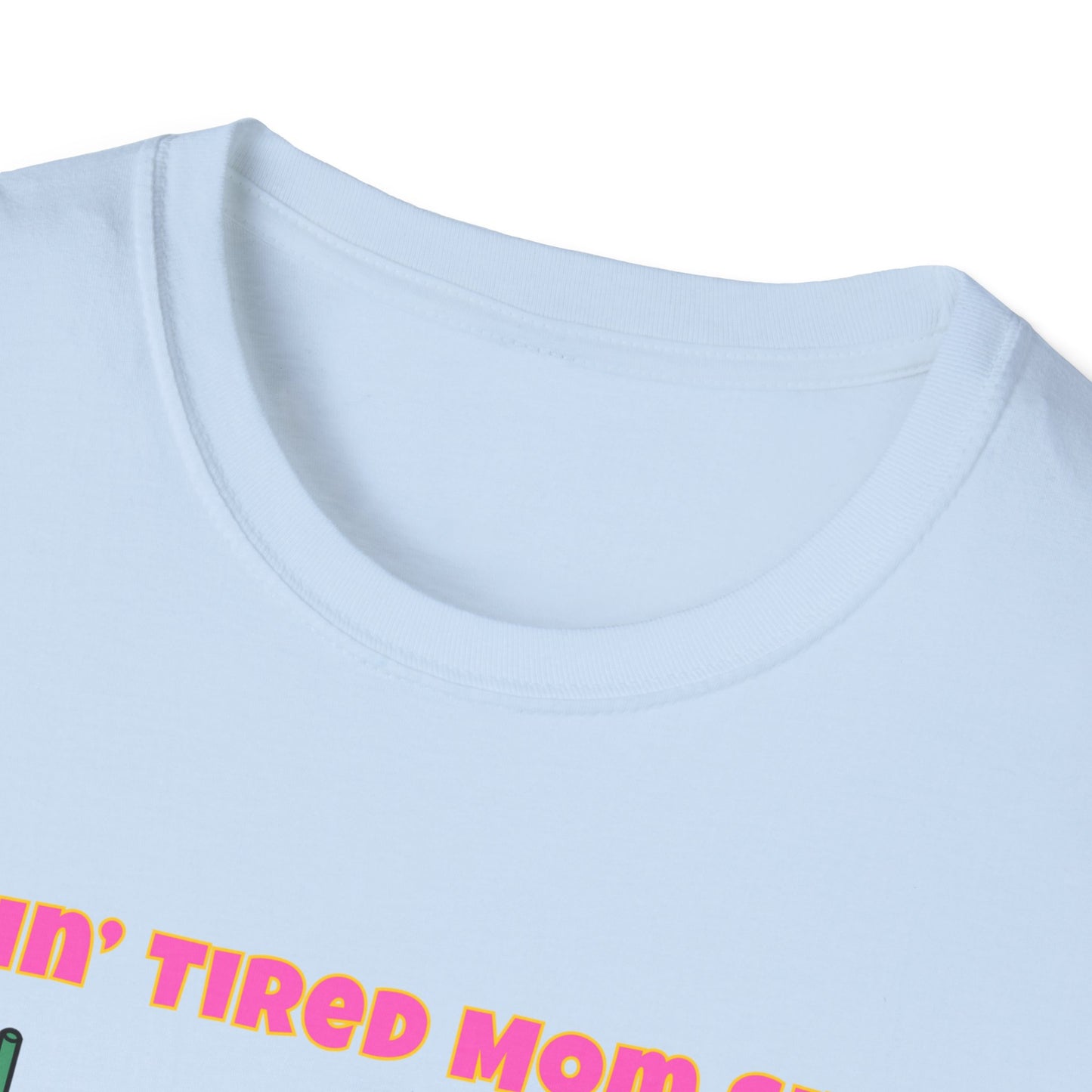 Doing Tired Mom Shit Shirt, Funny Mom Life Tee, Iced Coffee, Fries T-Shirt, Unisex Softstyle Tee for Tired Moms, YouTube Mom, Merch