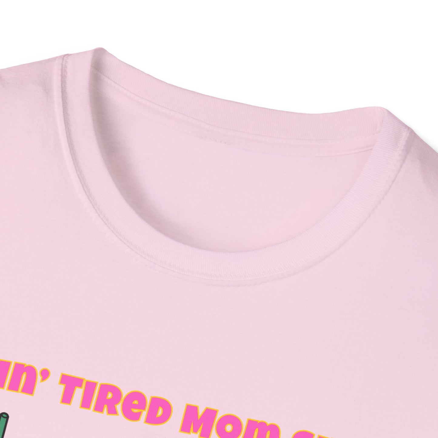 Doing Tired Mom Shit Shirt, Funny Mom Life Tee, Iced Coffee, Fries T-Shirt, Unisex Softstyle Tee for Tired Moms, YouTube Mom, Merch