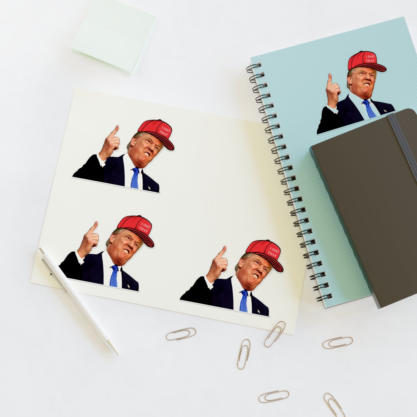 Anti-Trump Tax 'I Did That' Sticker Sheets - Political Statement Decals, Progressive Gift, Rebellion Stickers, Environmental Activism