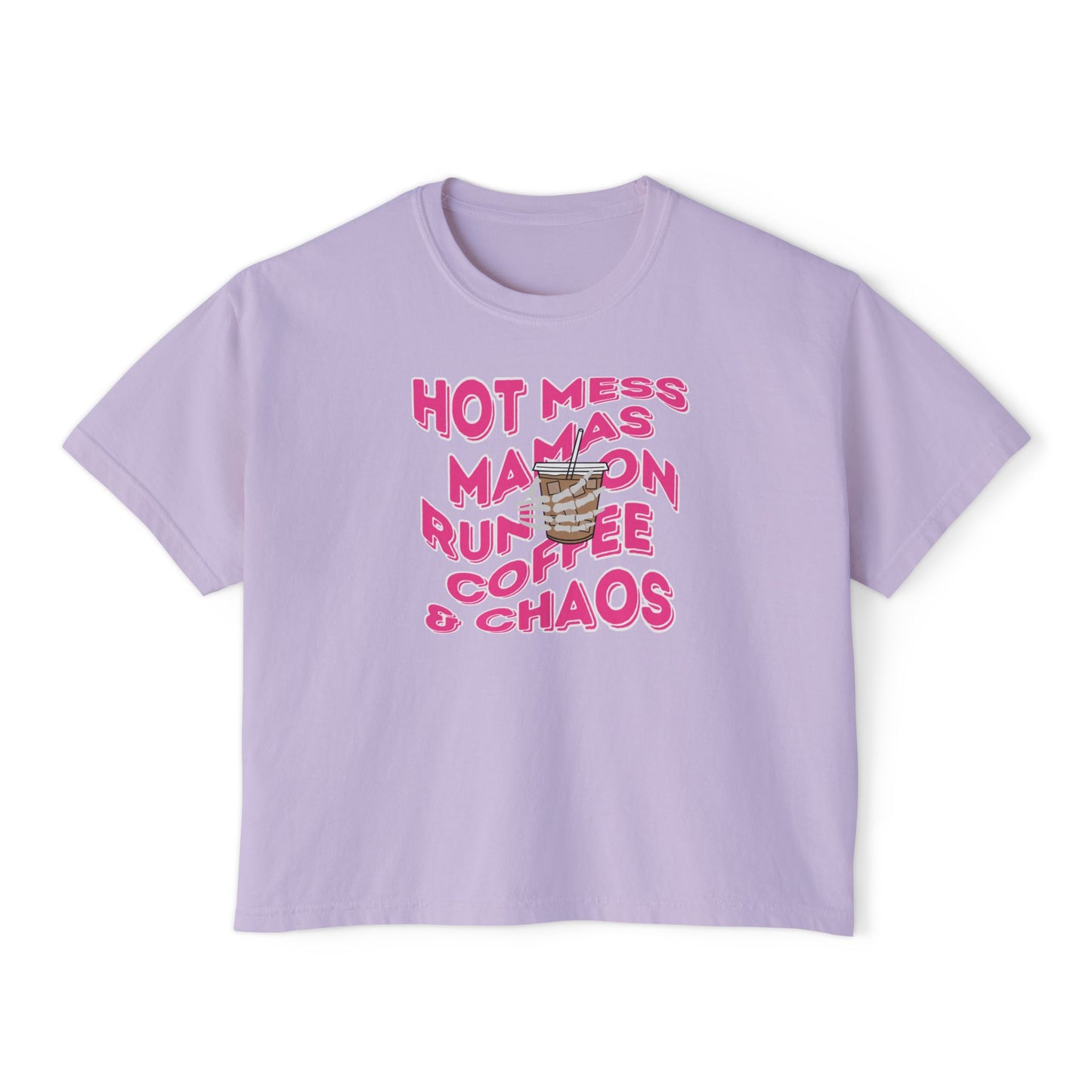 Coffee and Chaos - Women's Boxy Tee