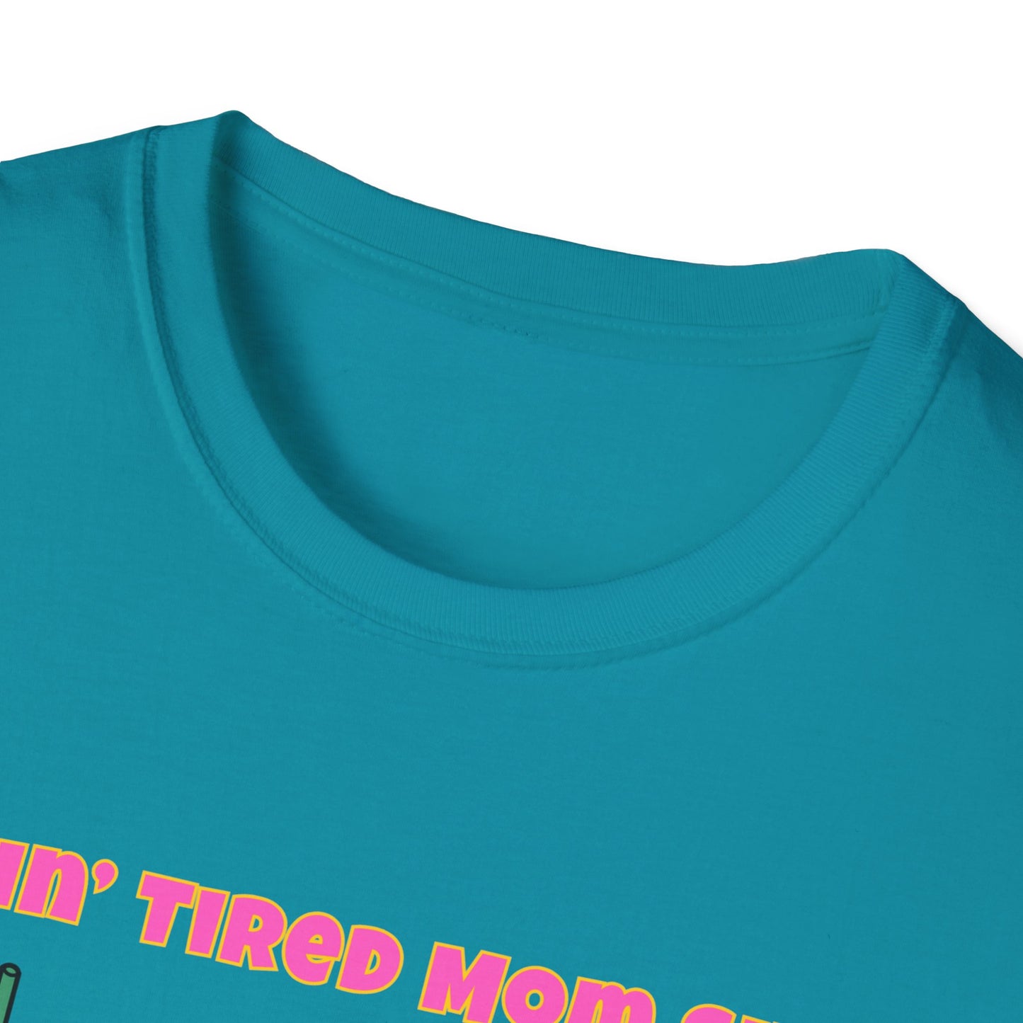 Doing Tired Mom Shit Shirt, Funny Mom Life Tee, Iced Coffee, Fries T-Shirt, Unisex Softstyle Tee for Tired Moms, YouTube Mom, Merch