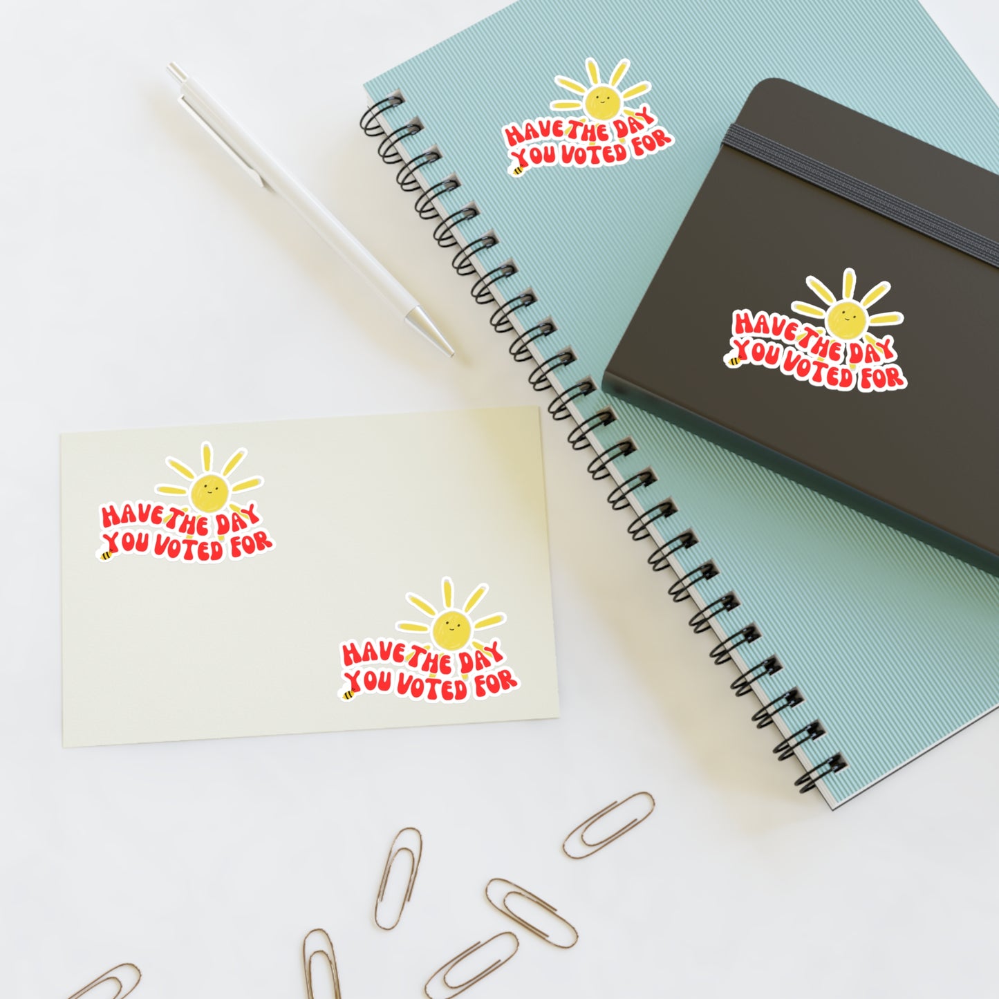 Have The Day You Voted For Sticker Sheet – Anti-Trump, Anti-MAGA, Holographic & Vinyl Stickers