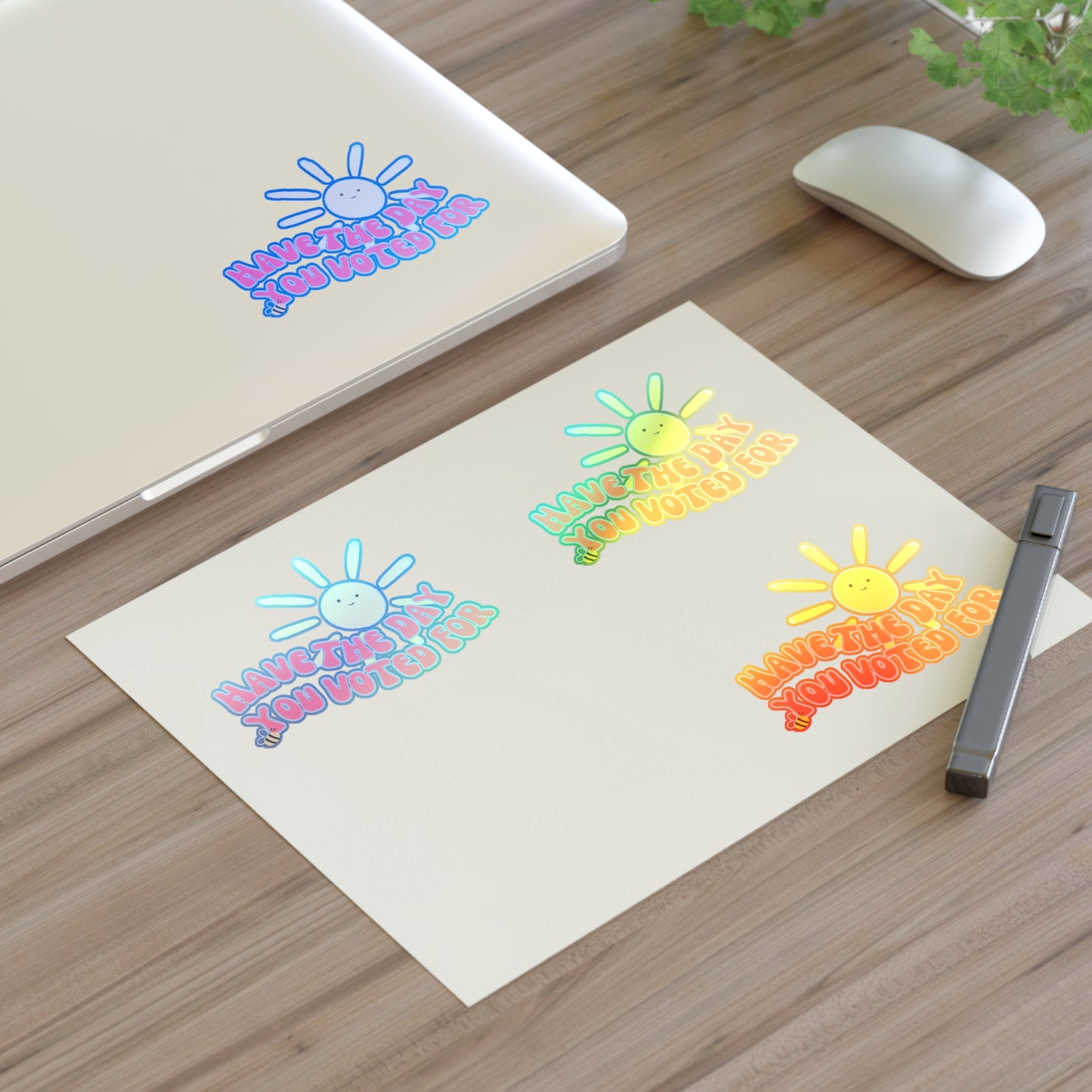 Have The Day You Voted For Sticker Sheet – Anti-Trump, Anti-MAGA, Holographic & Vinyl Stickers