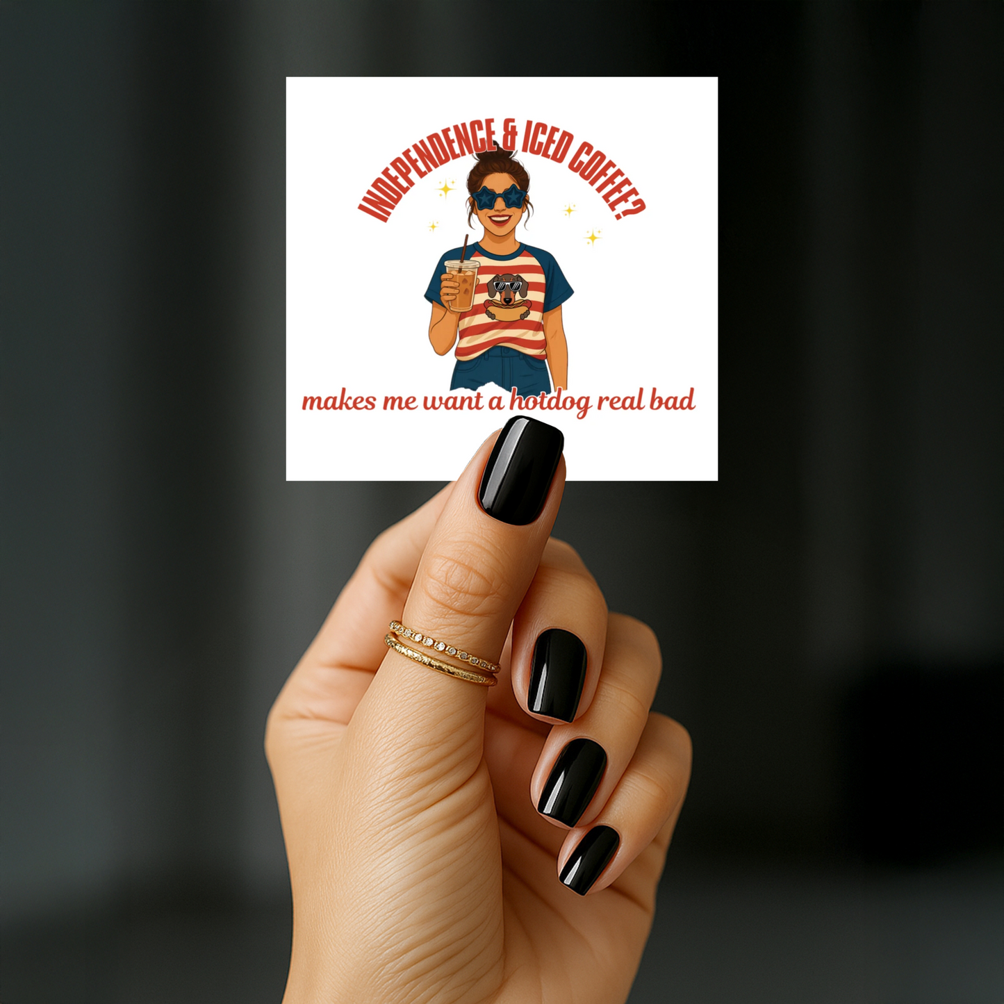 Transparent Outdoor Stickers, Square, 1pc
