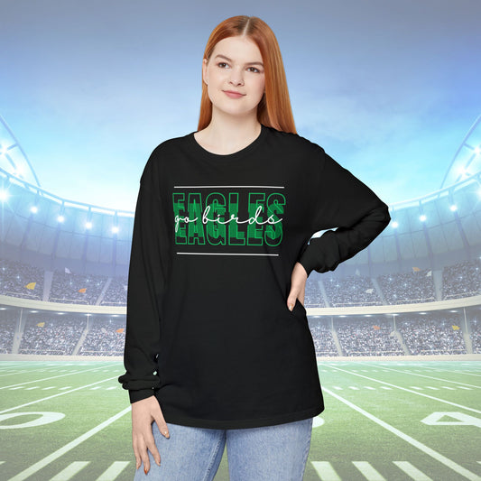 Go Birds Long Sleeve T-Shirt, Stylish Unisex Tee, Sports Fan Apparel, Comfortable Everyday Wear, Gift for Sports Lovers, Team Merchandise