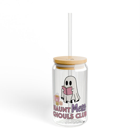 Haunt Mess Book Ghoul Sipper Glass, 16oz