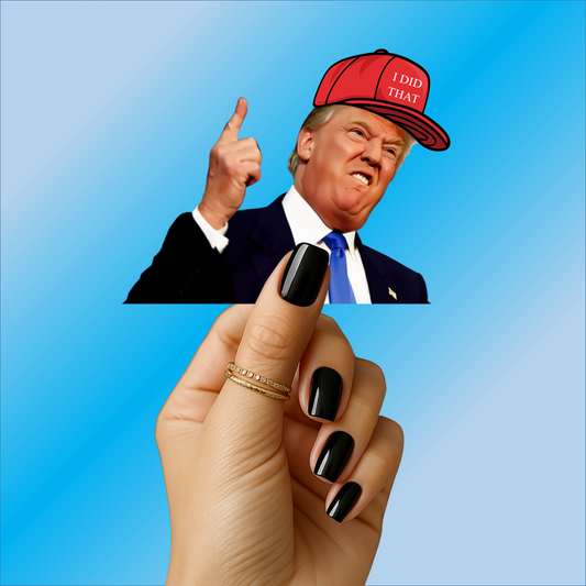 'I Did That' Trump Tax - Transparent Die-Cut Outdoor Stickers, Political Decals, Trump Tax, 4x4, Eco-Friendly, UV Resistant