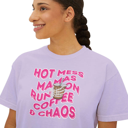 Coffee and Chaos - Women's Boxy Tee