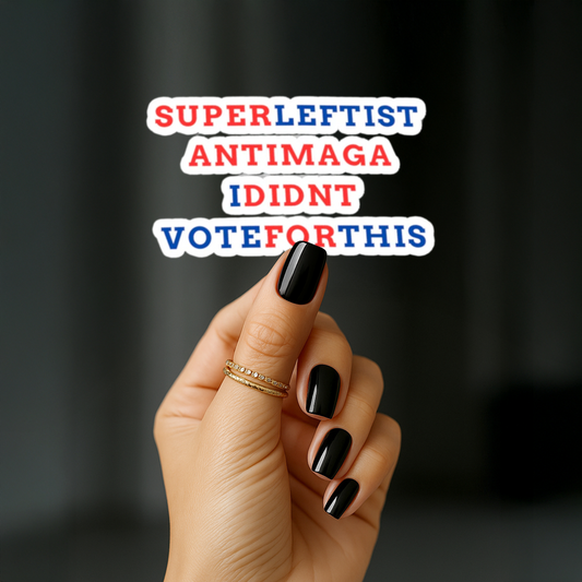 Political Statement Kiss-Cut Stickers, Vote Theme, Laptop Decal, Gift for Activists, Customizable Stickers, Express Yourself