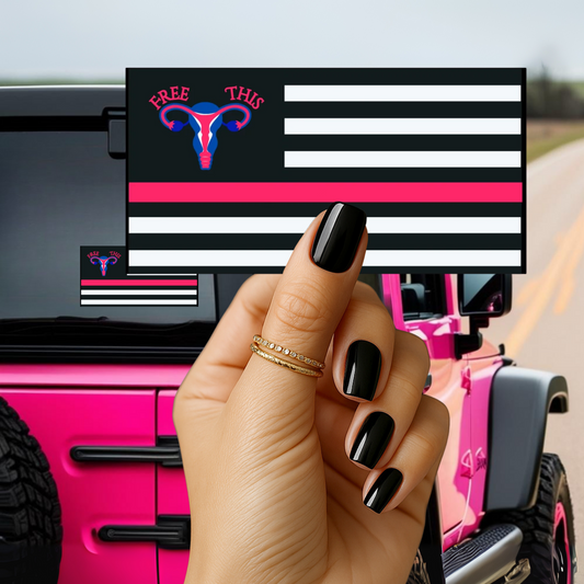 Thin Pink Line - Bumper Sticker